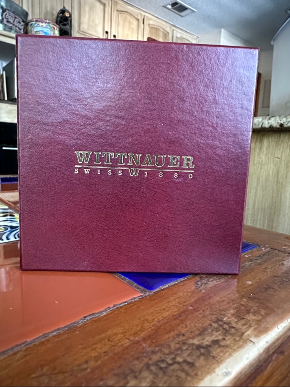 Maroon Jewelry/Watch Storage Box